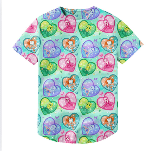 Mashup Pastel Horror Hearts Unisex Kids Shirt