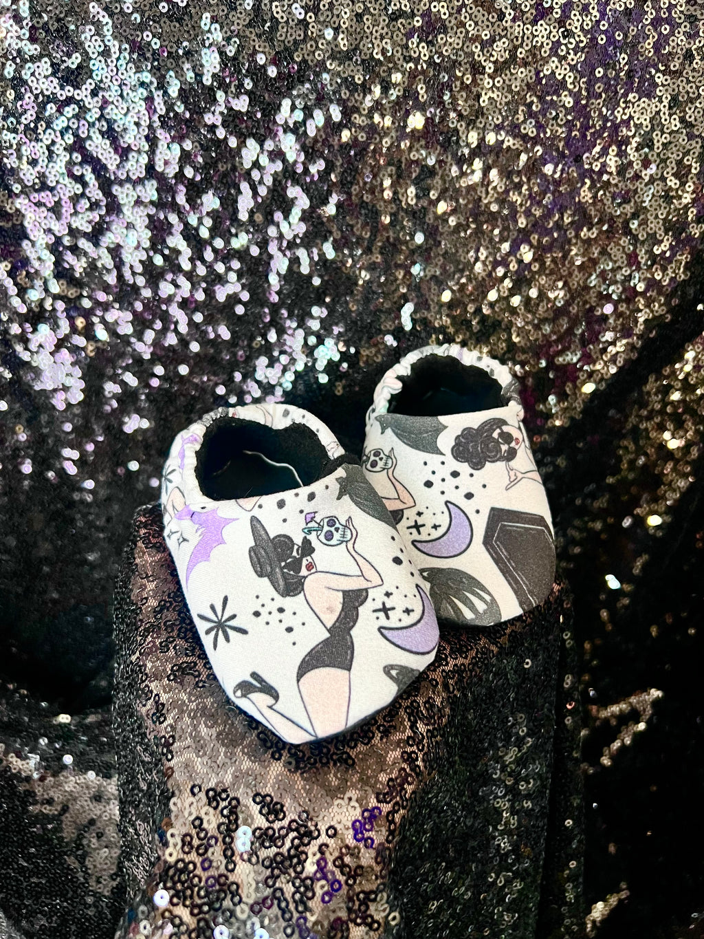 Beach Goth Baby Booties
