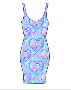MM Pastel Horror Hearts Adult Bodycon