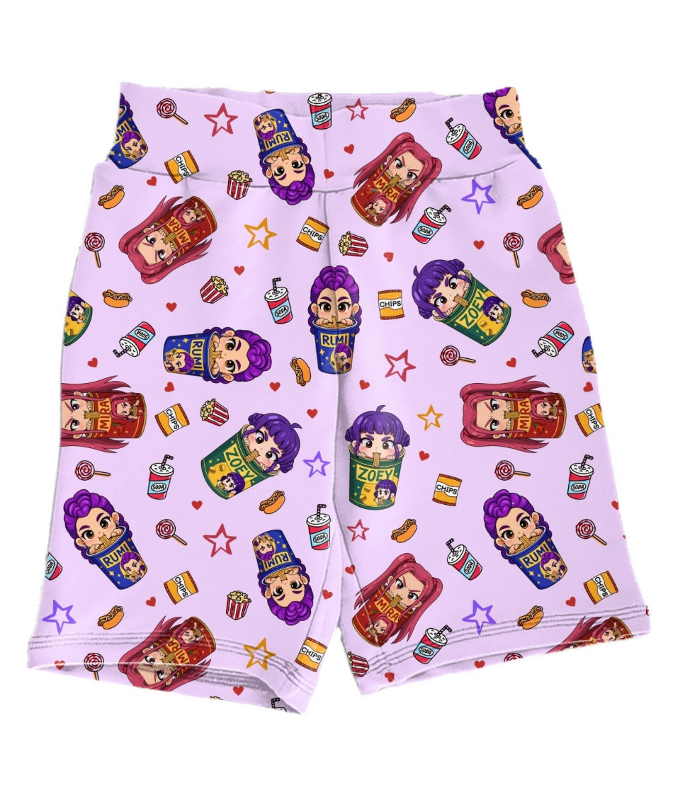 Soda Pop Girly Biker Shorts