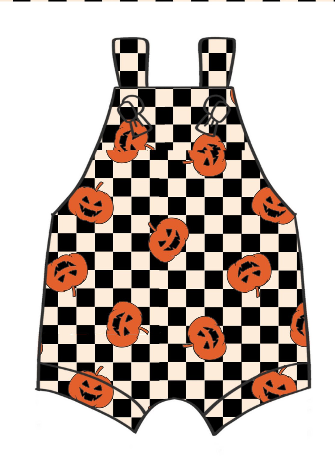 Checkered Pumpkin Knotted Jumper