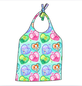 Mashup Pastel Horror Hearts Halter