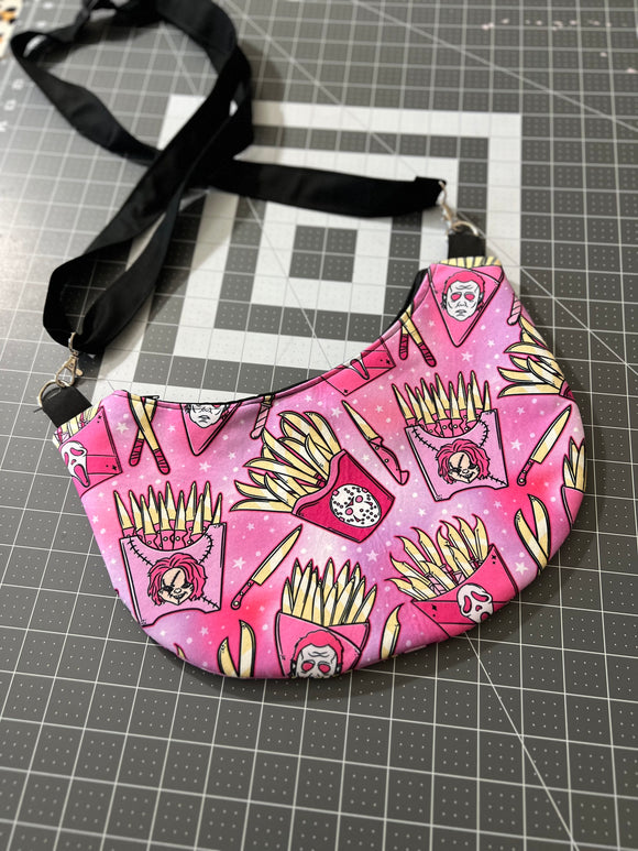Fries B4 Guys Crescent Crossbody Bag