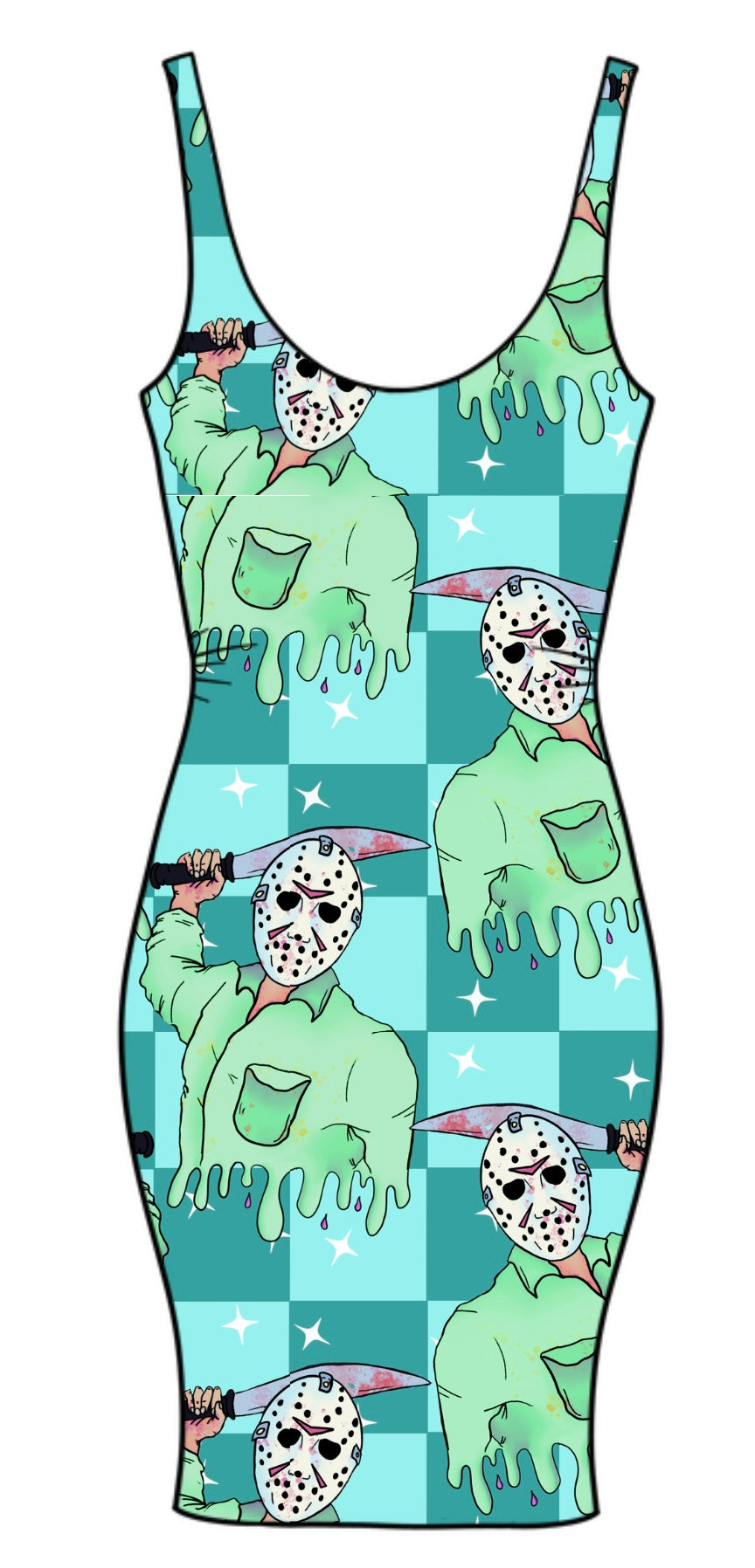 Checkered Jason Adult Bodycon