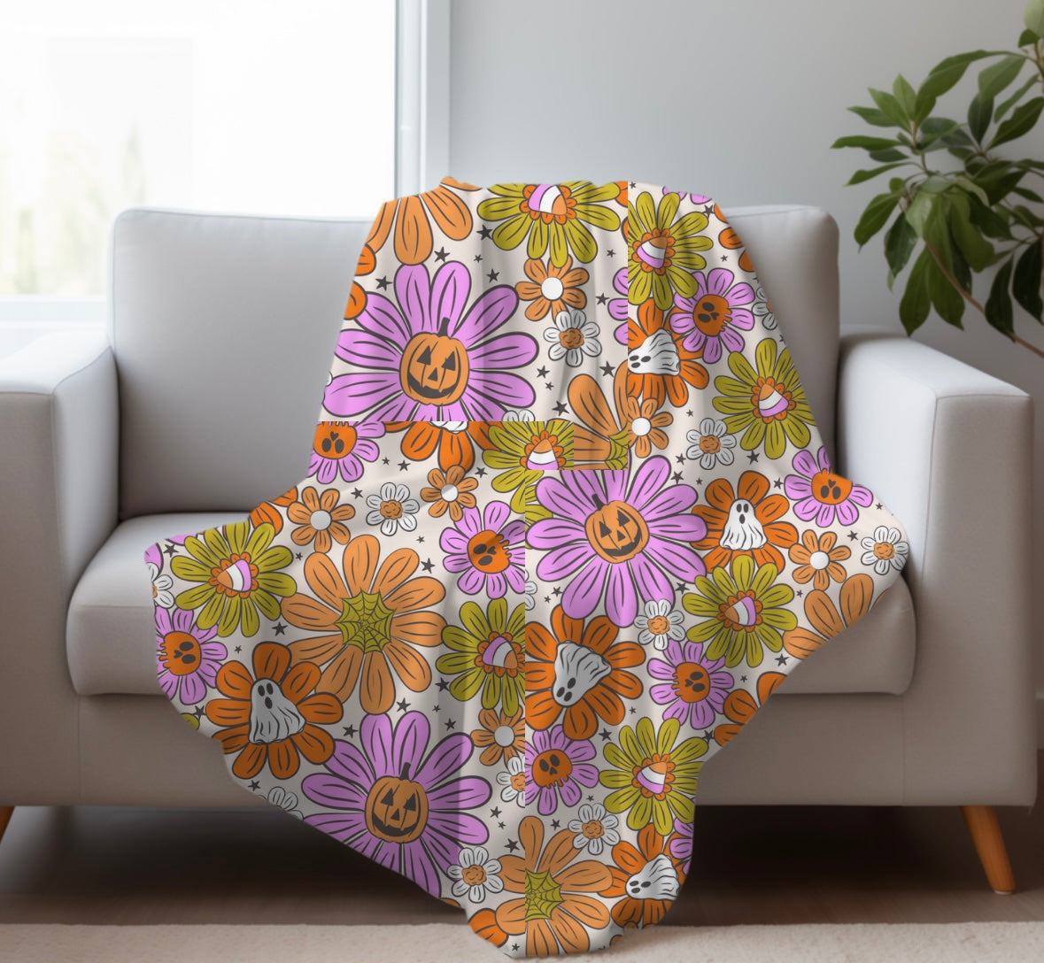 Boho Ghostie Blanket
