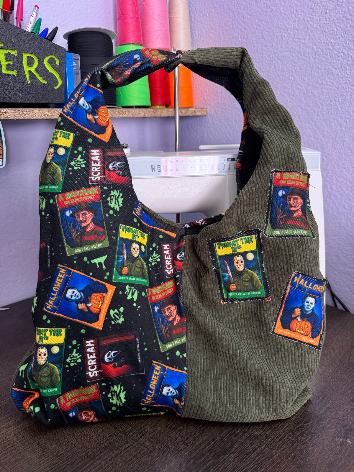 Pre-Order GB Horror Corduroy Hobo Bag