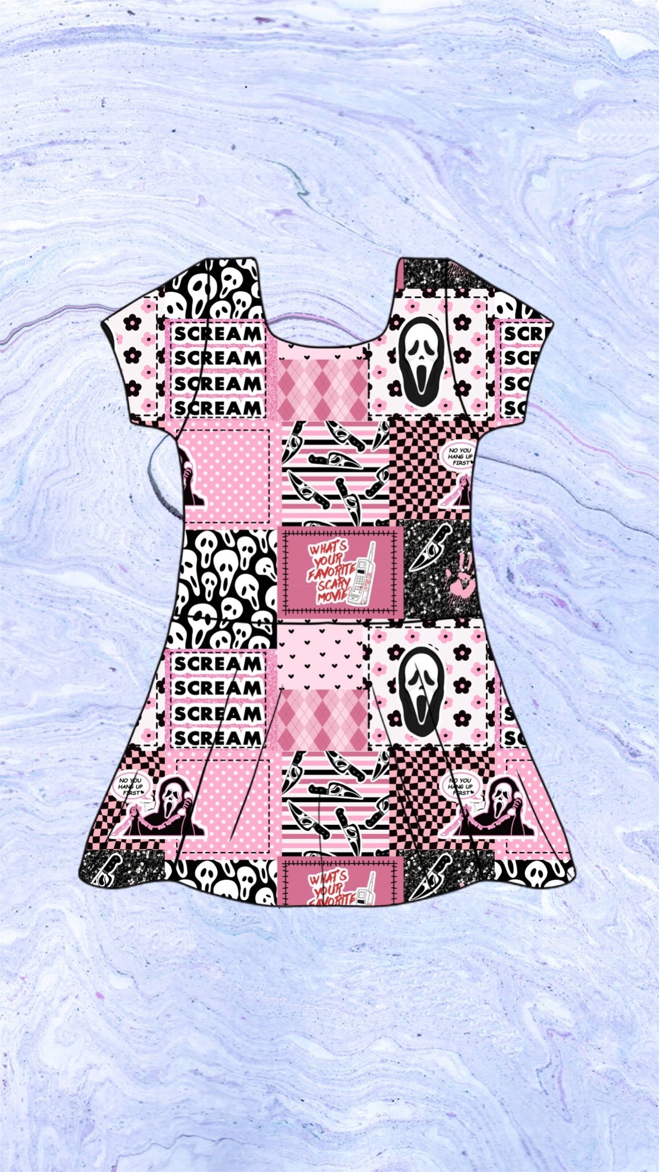 GF Patchwork Skater Dress