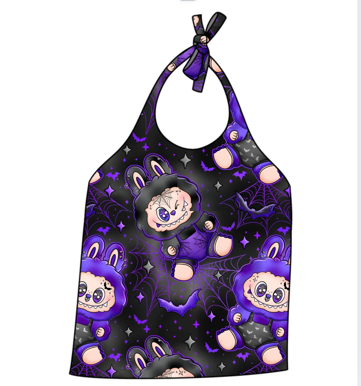 Purple Bubu Halter Top