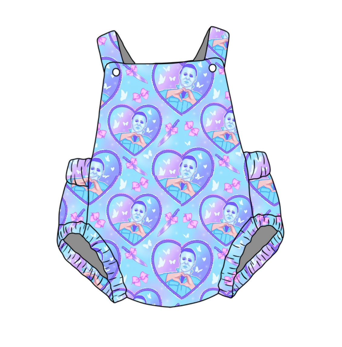 MM Horror Pastel Hearts Romper