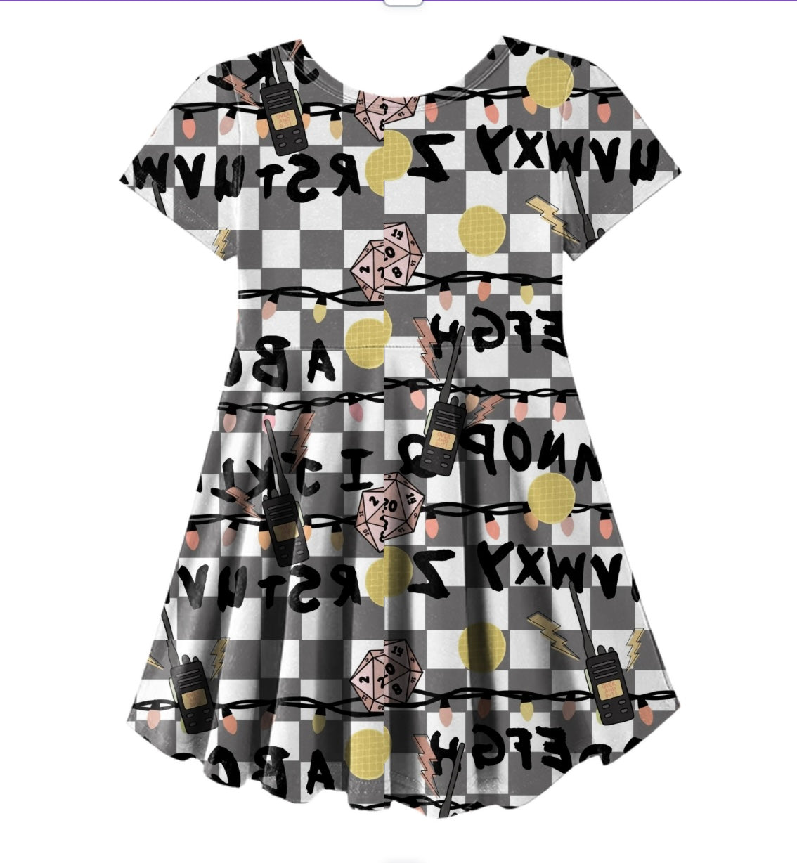 S T R A N G E Letters Skater Dress