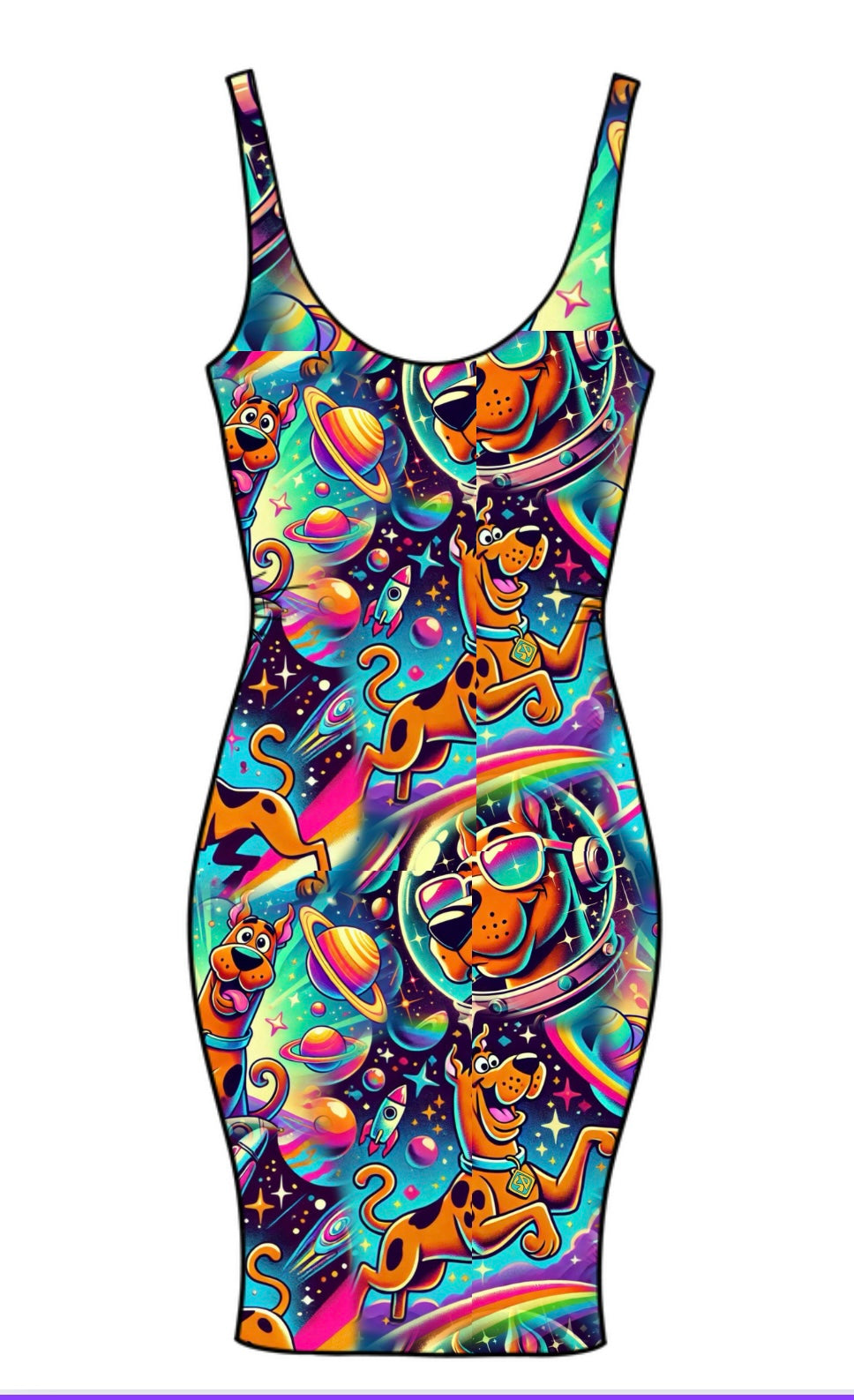 Space Scoob Adult Bodycon