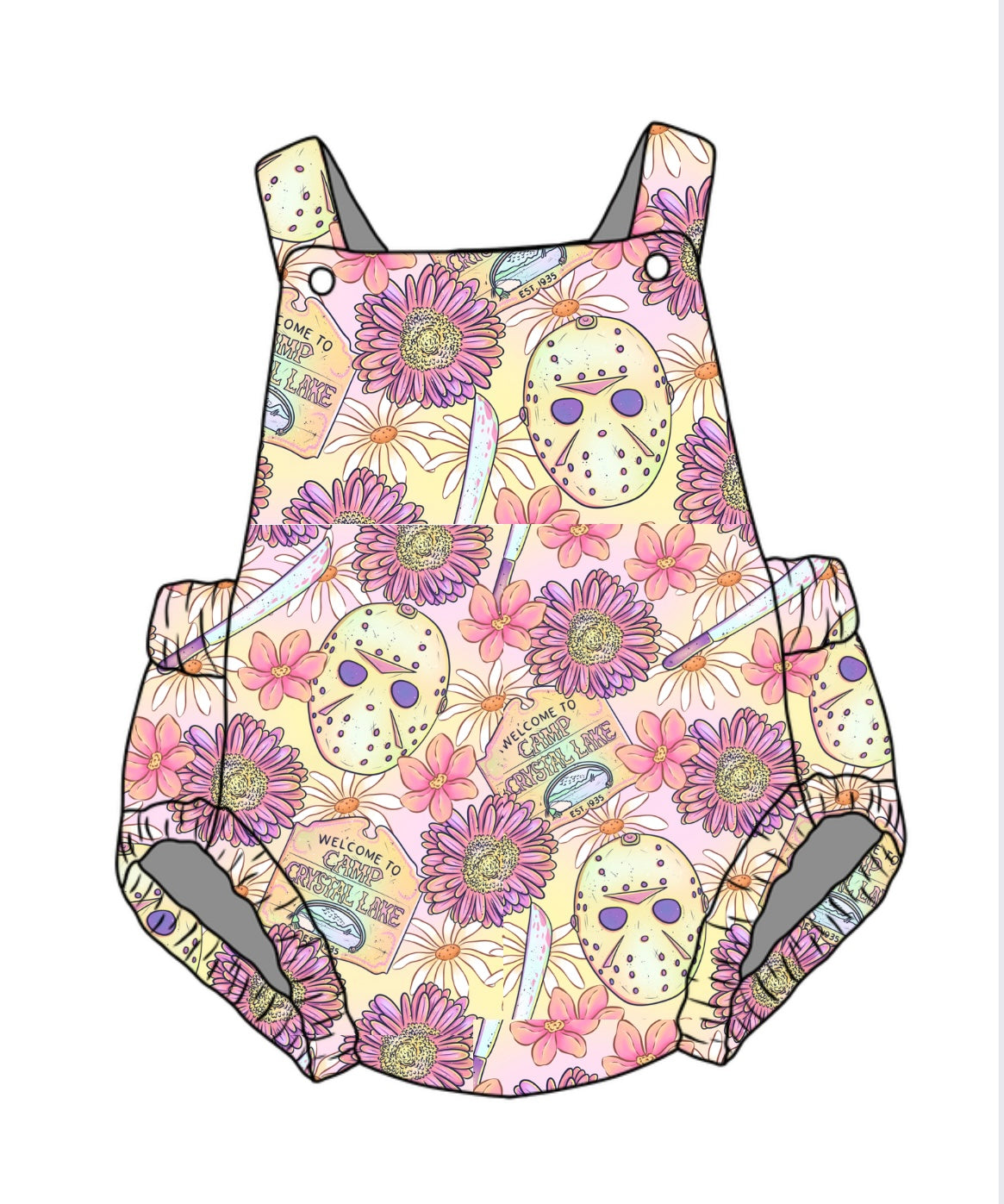 Floral Friday Unisex Baby Romper