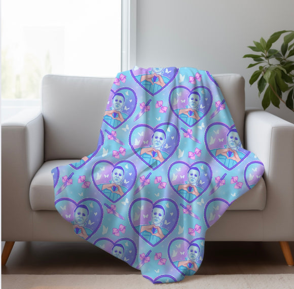 MM Horror Pastel Hearts Blanket