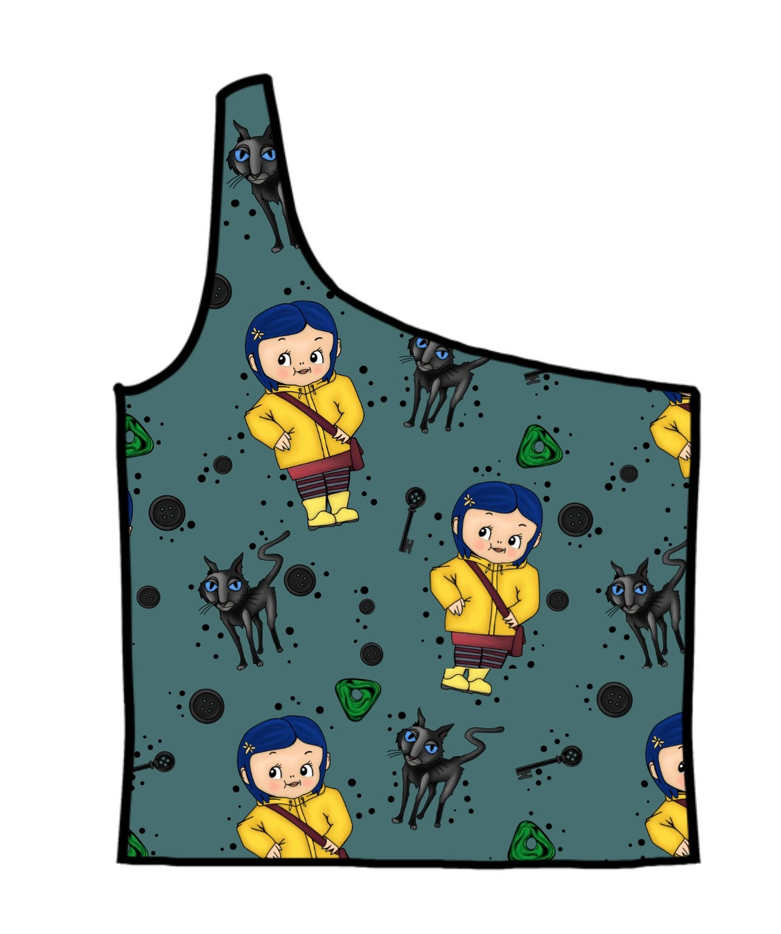 Cora Kewpie Adult One-Shoulder Cropped Top