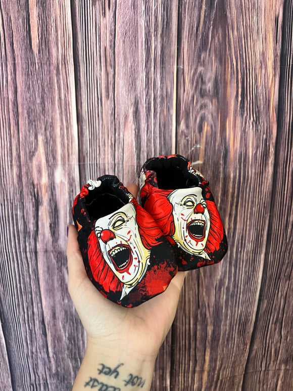 80’s Clown Baby Booties