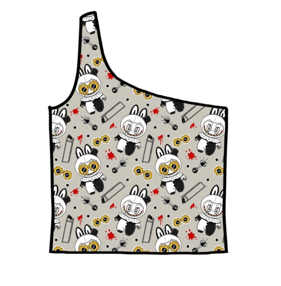 ArtBubu One Shoulder Crop Top