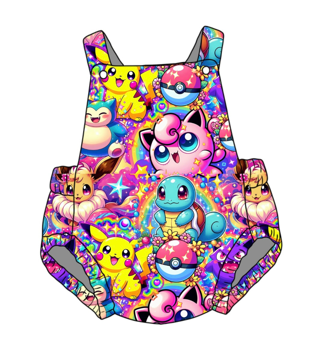 Rainbow Poke Unisex Baby Romper