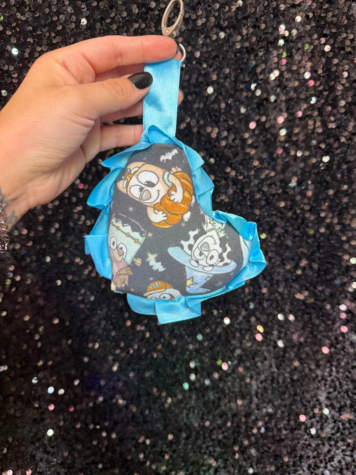 Spooky Pup Plush Keychain