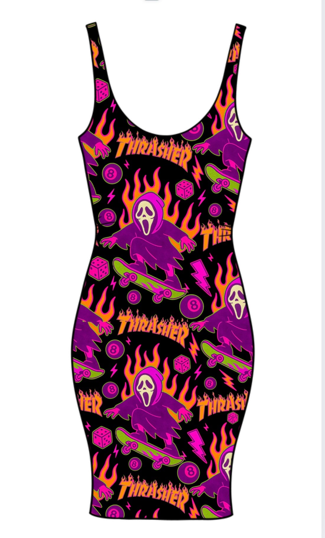 Thrasher Ghost Adult Bodycon