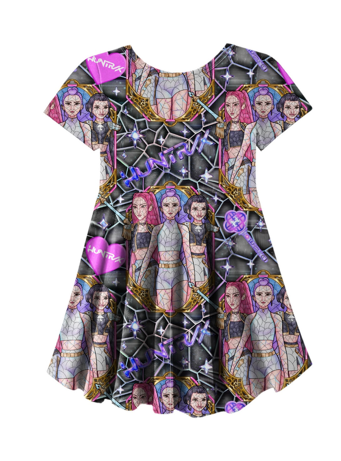 Glass Popstar Skater Dress