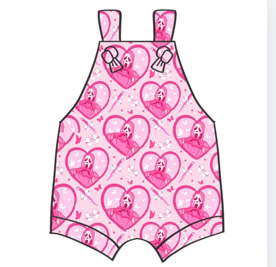 GF Pastel Horror Hearts Knotted Jumper
