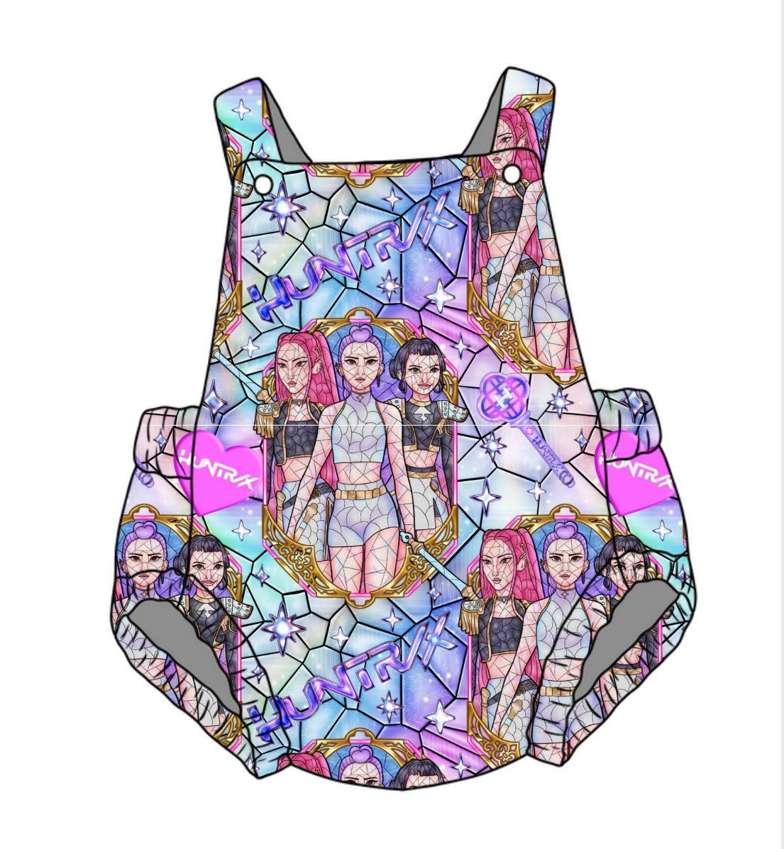 Iridescent Popstar Unisex Baby Romper