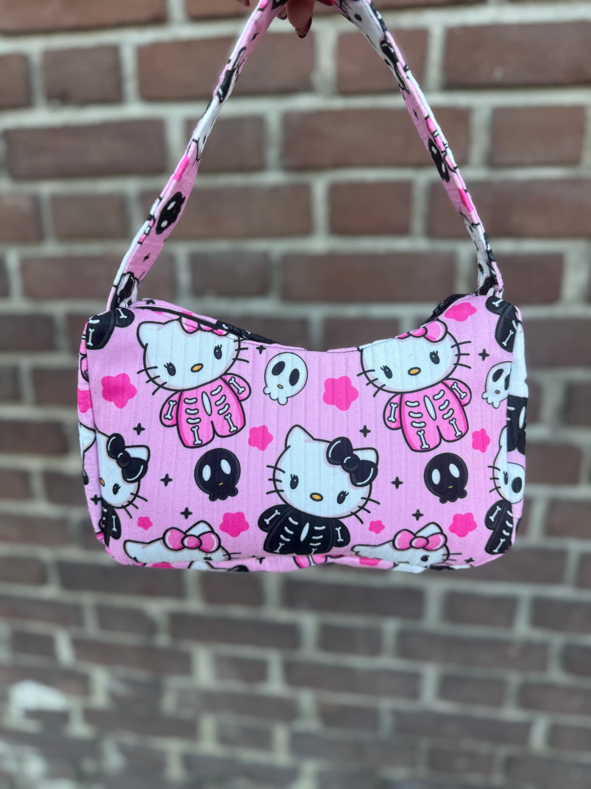 HK Pink Skelly Handbag
