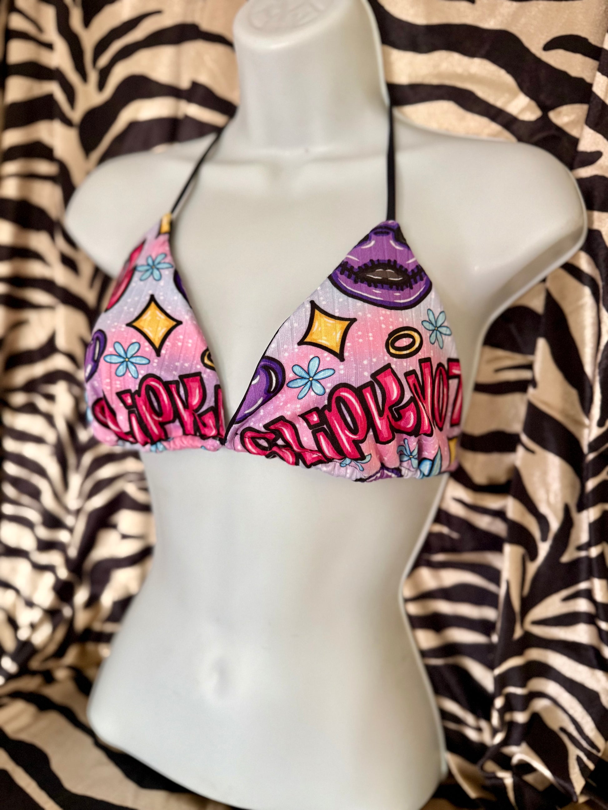 Slip - Knot Y2K Bikini Top