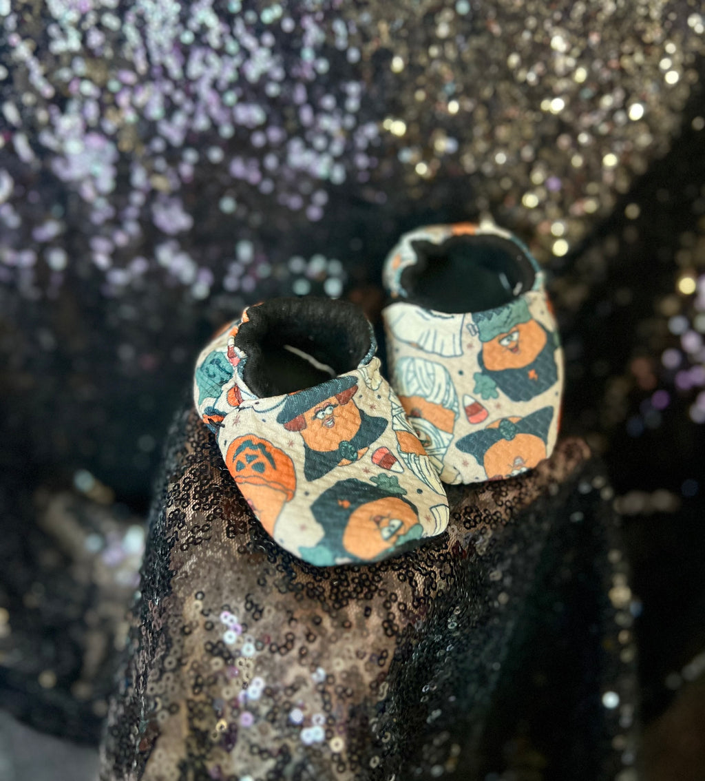 Halloween Nuggets Vintage Baby Booties