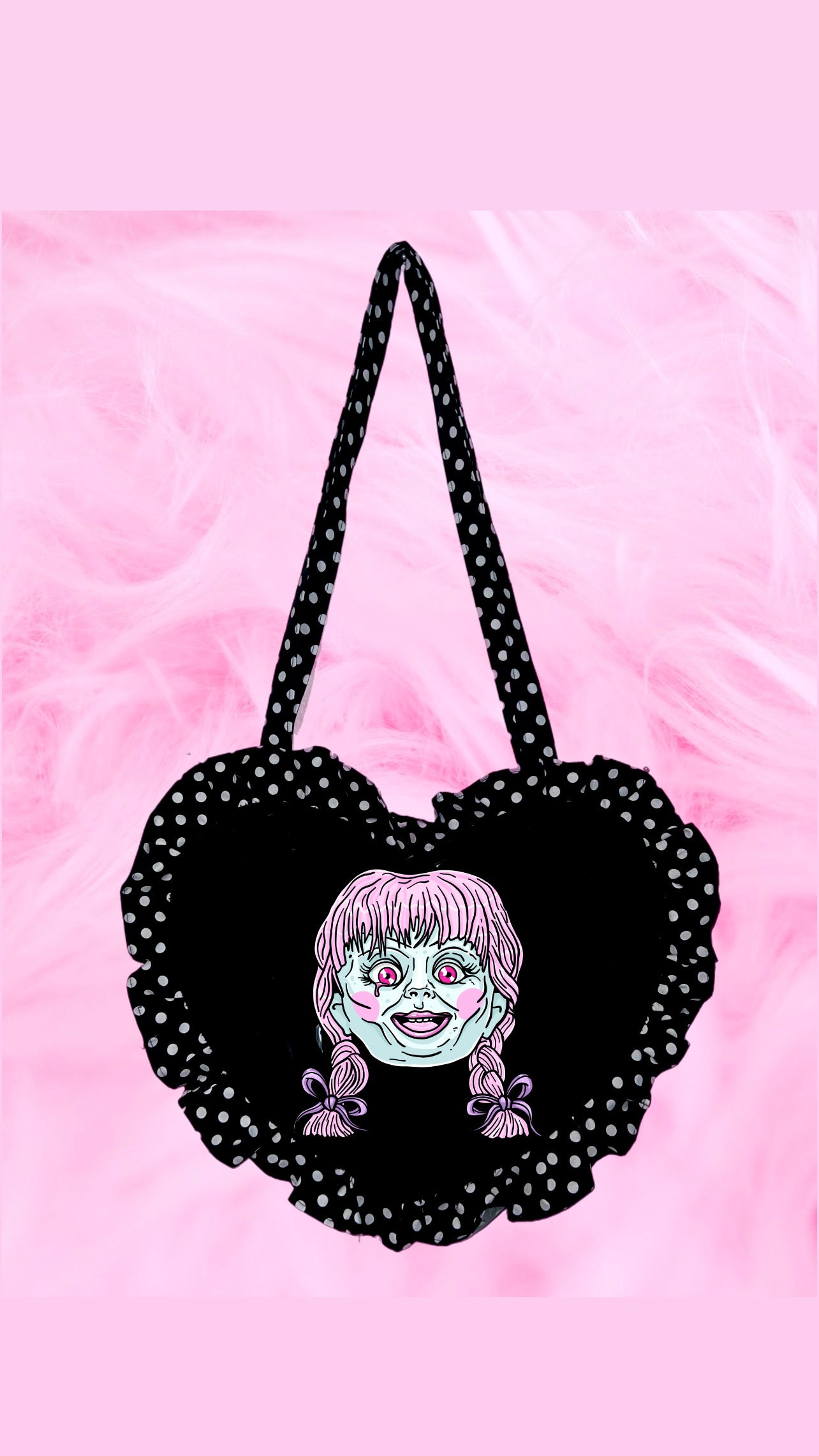 Haunted Doll Sweetheart Tote Bag