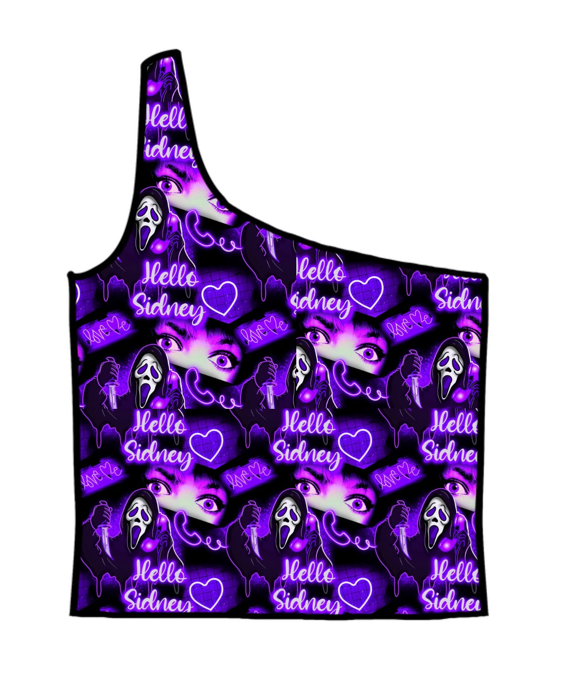 Hello S!dney Adult One-Shoulder Cropped Top