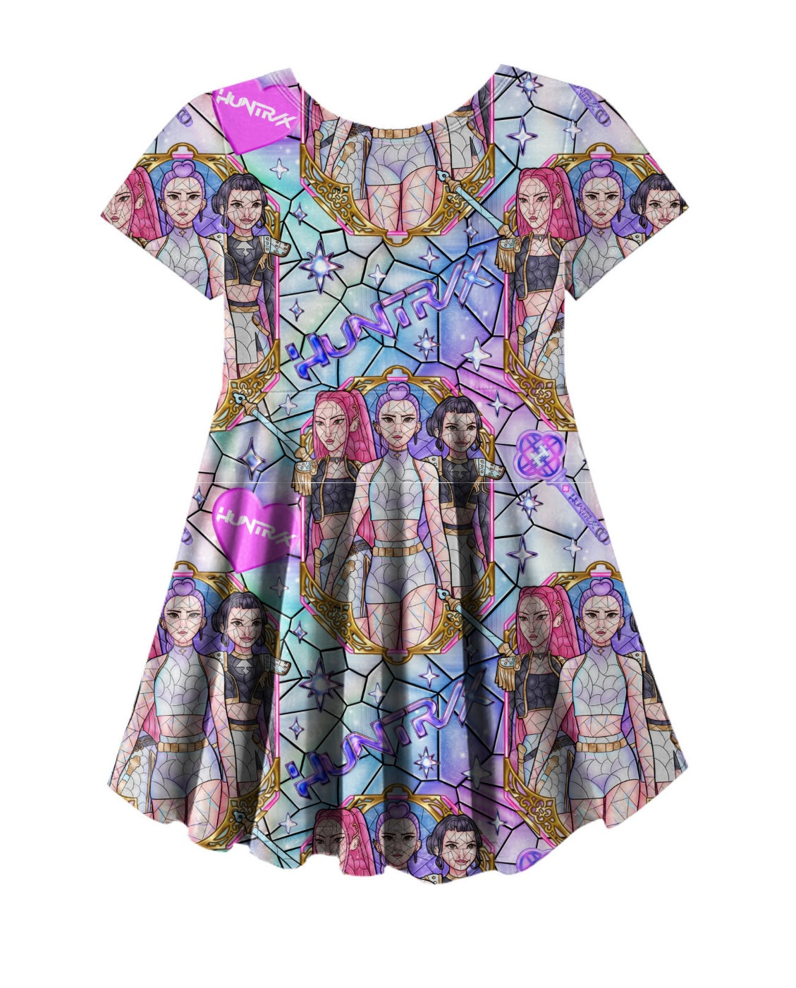 Iridescent Popstar Skater Dress