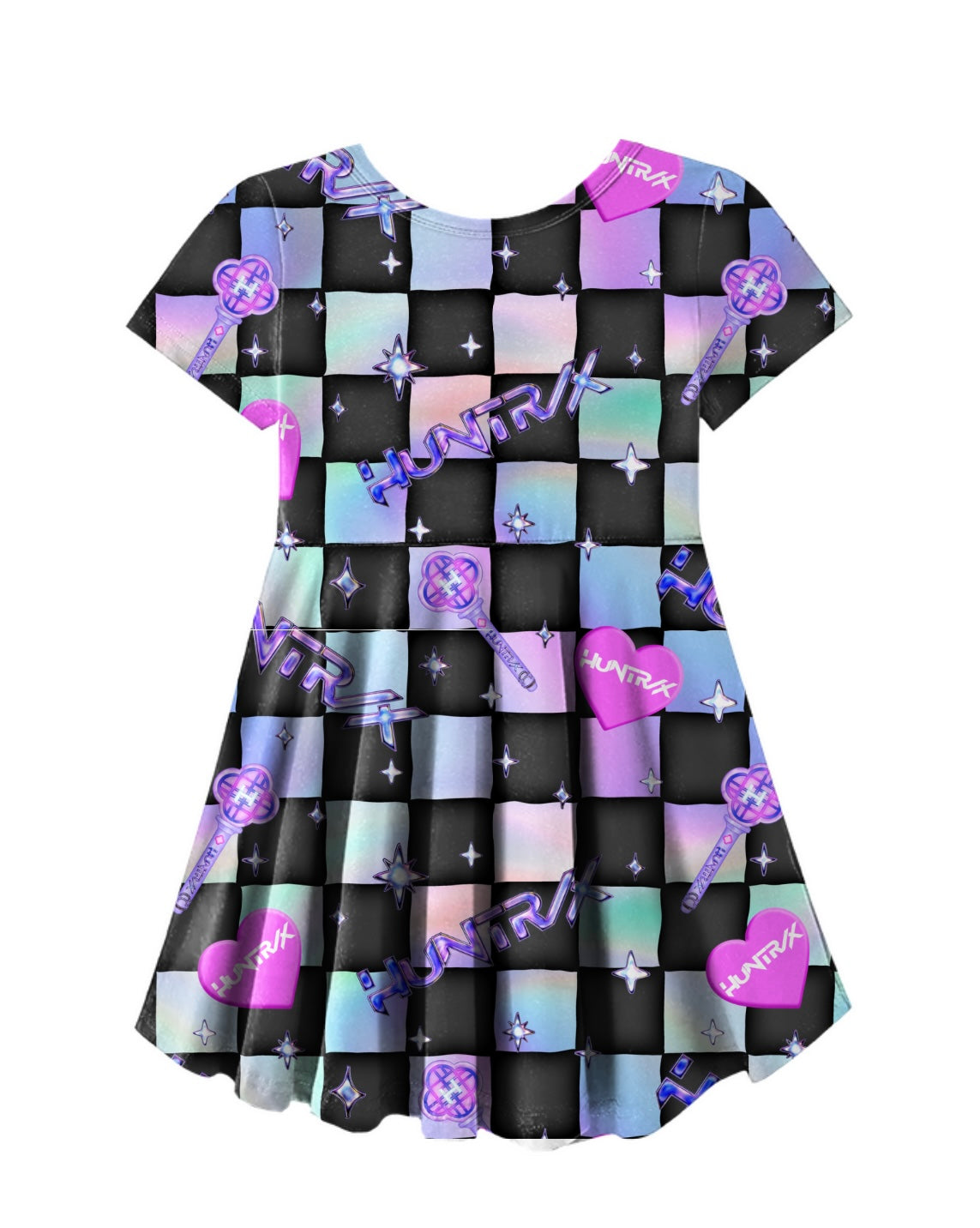 Popstar Checkered Skater Dress