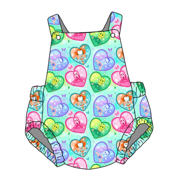 Mashup Horror Pastel Hearts Romper