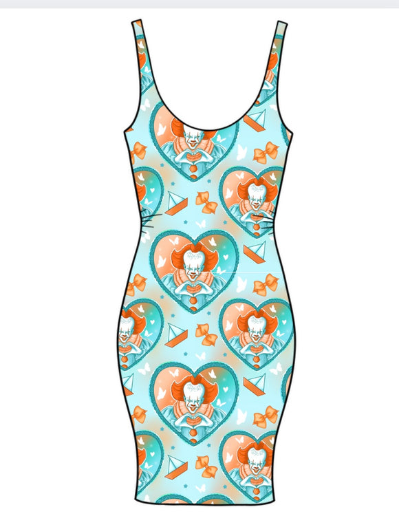 PW Pastel Horror Hearts Adult Bodycon