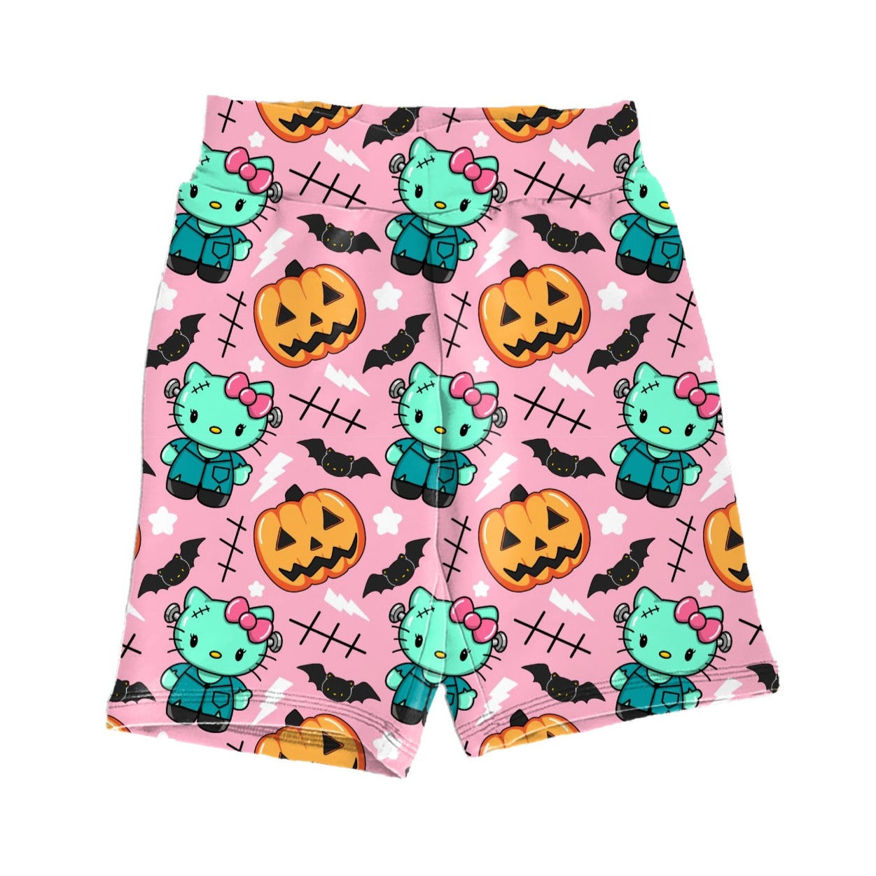Franken Kitty Biker Shorts