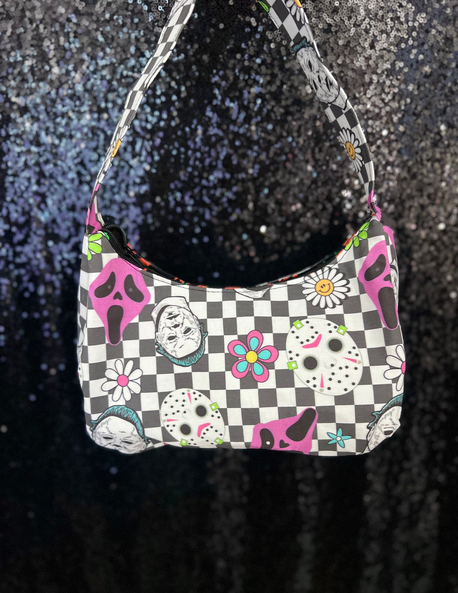 Checkered Spring Horror Handbag
