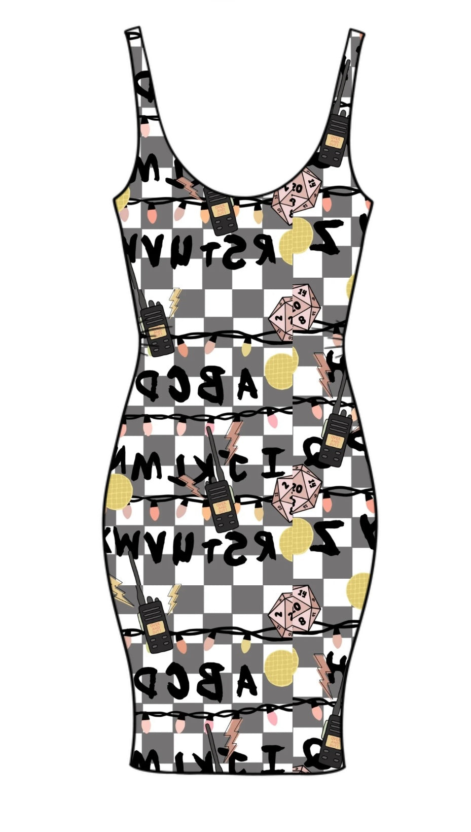 S T R A N G E Letters Bodycon