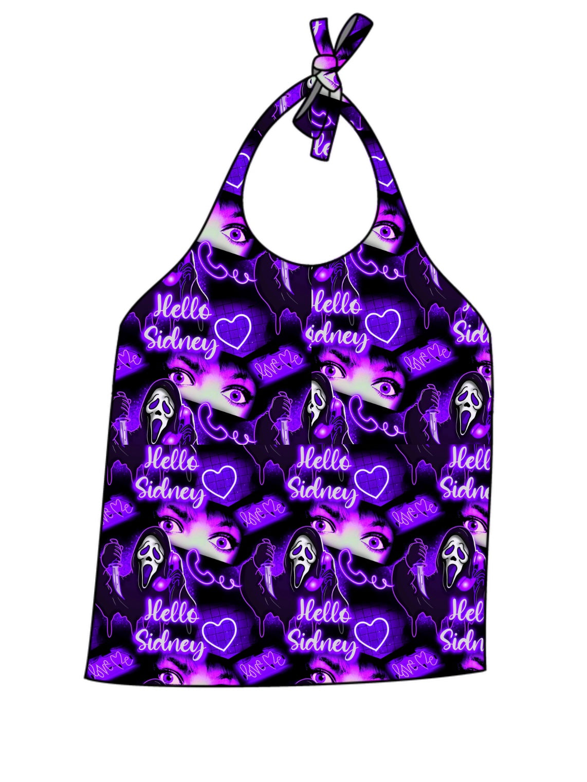 Hello S!dney Purple Halter Top