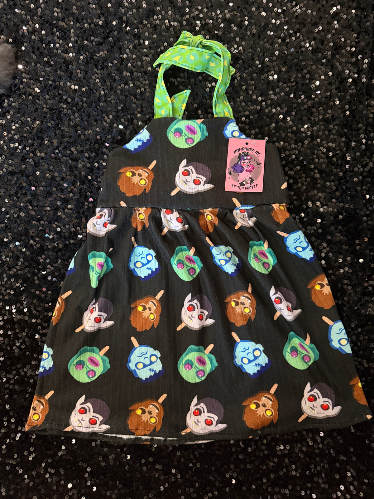 2T Monster Pop Halter Top Dress
