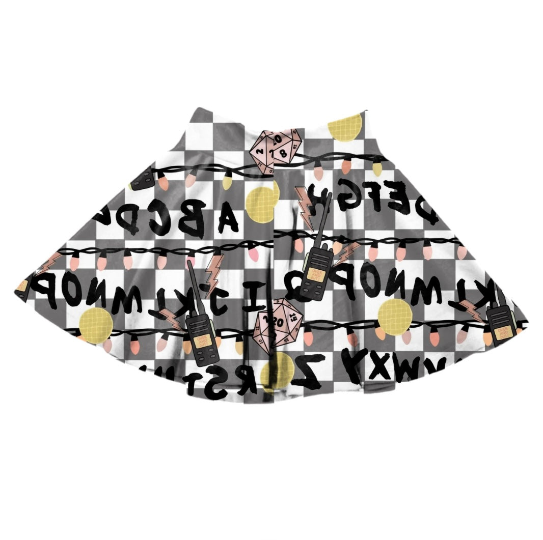 S T R A N G E Letters Skater Skirt