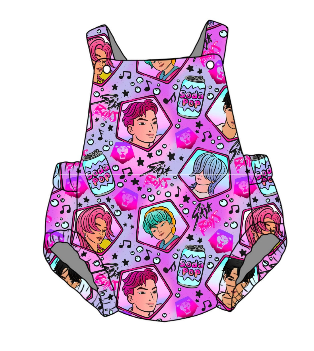 Popstar Boys Unisex Baby Romper