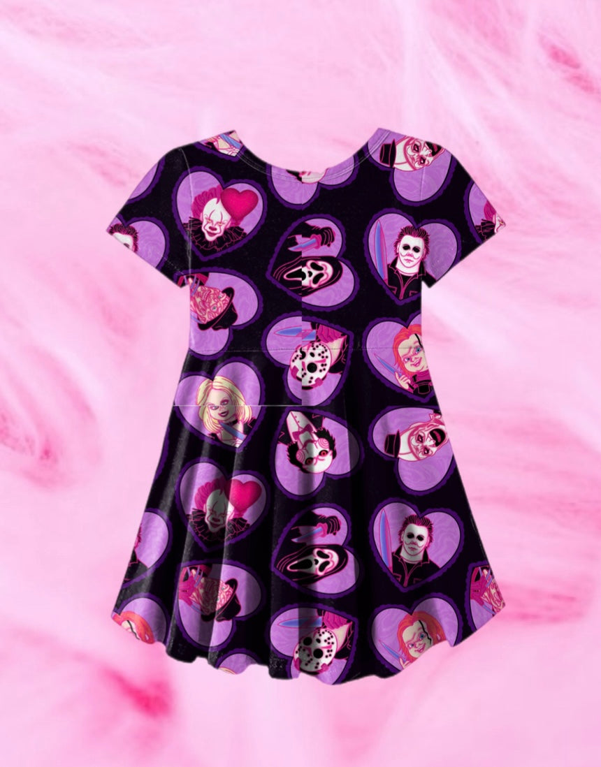 K!ller Icons (Purple) Skater Dress