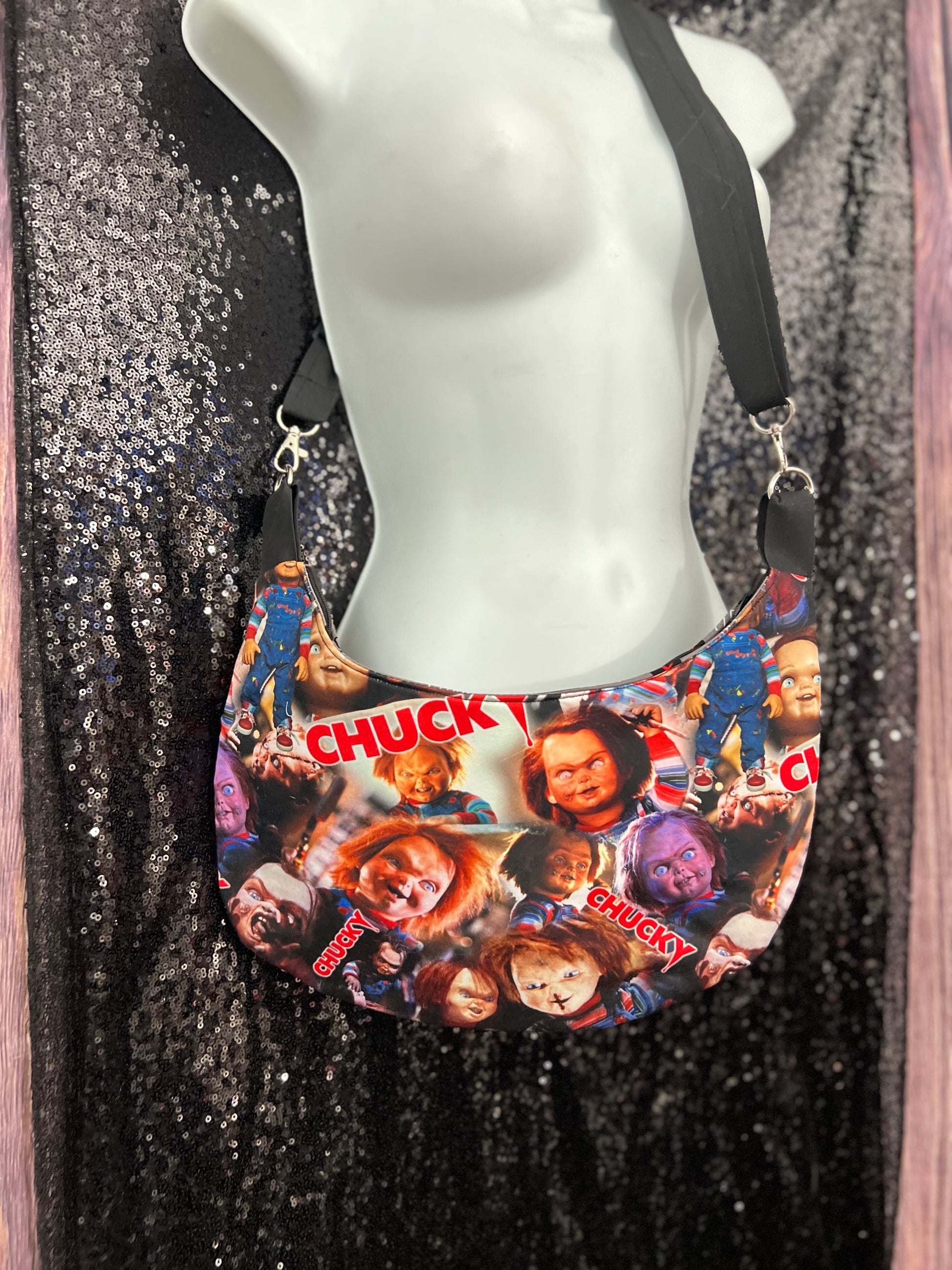K!ller Doll Crescent Crossbody Bag