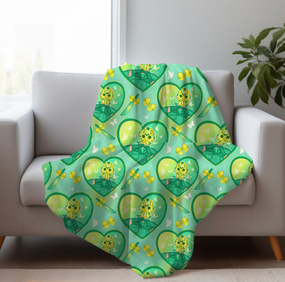 JV Horror Pastel Hearts Blanket