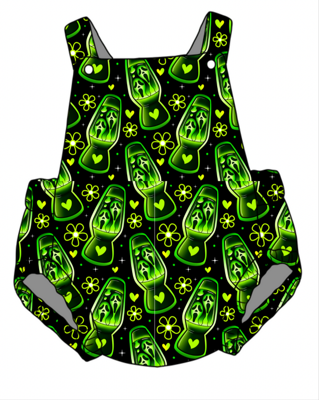 Groovy Ghost Unisex Baby Romper
