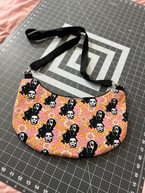 Vintage H0rror Crescent Crossbody Bag