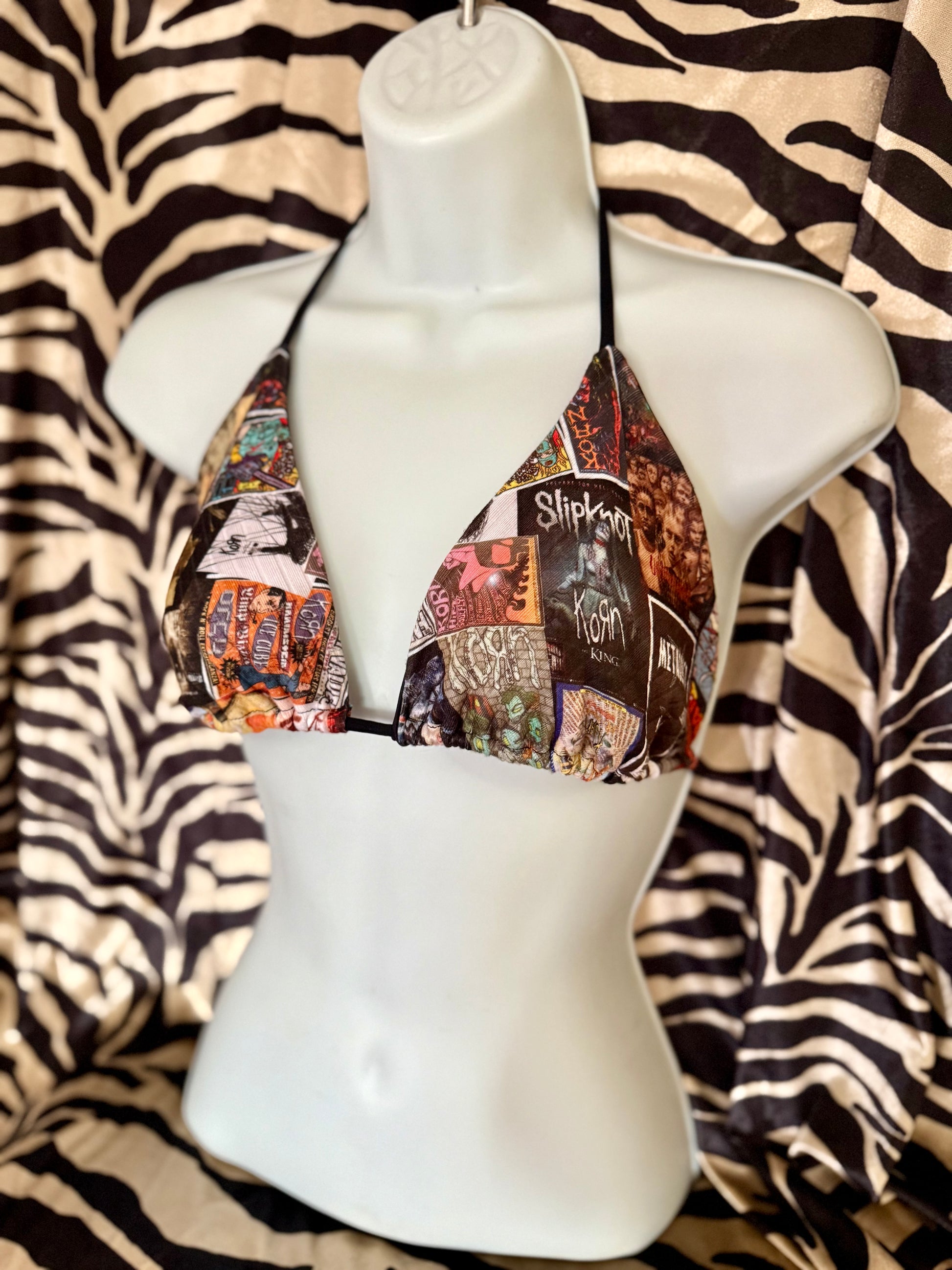Metal Music Bikini Top
