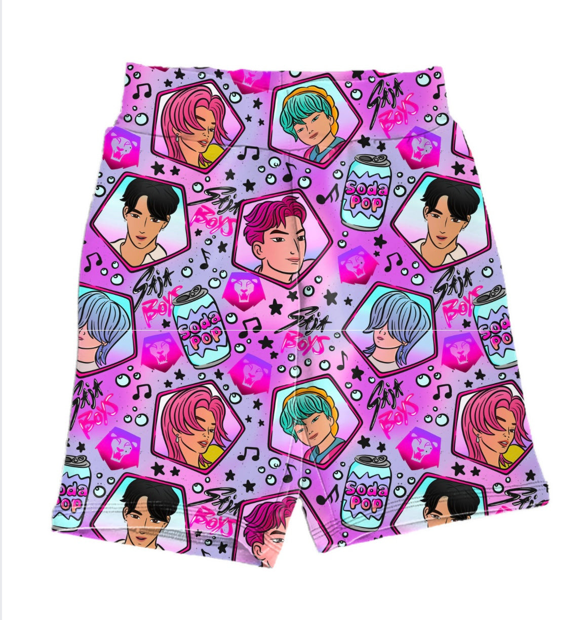 Popstar Boys Biker Shorts