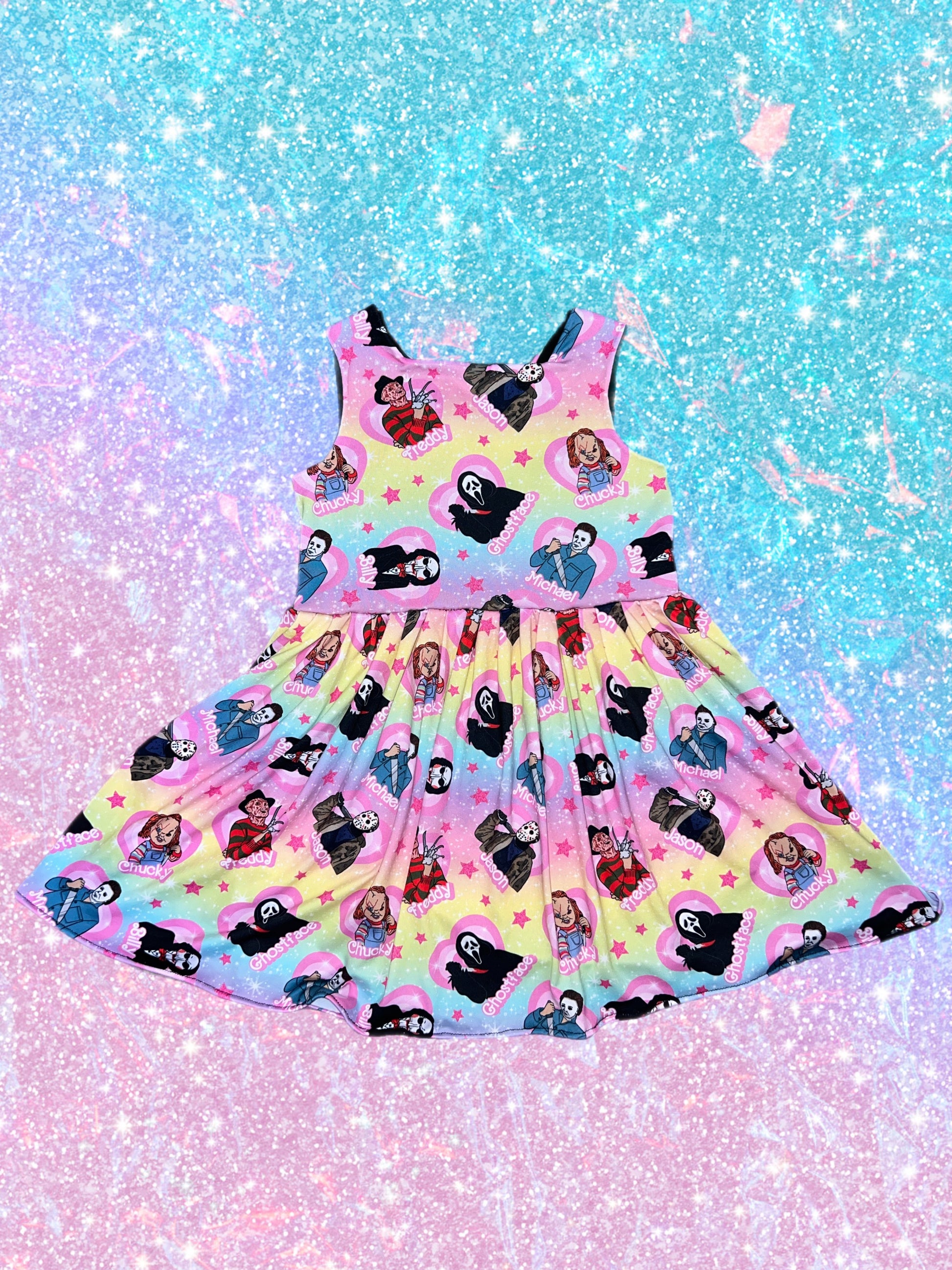 Sparkly Horror Daisy Dress